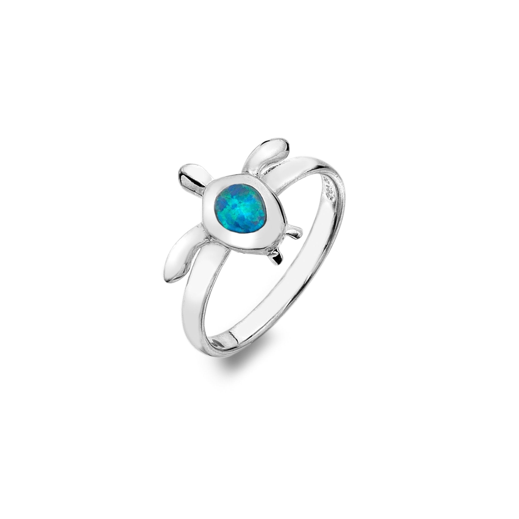 Ocean Blue Turtle Ring